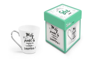 Ceramiczny Kubek Mój Punkt G Znajduje Się W Słowie Shopping