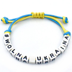 Bransoletka Wolna Ukraina Solidarni Z Ukrainą