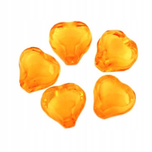 Koraliki Serca Koralik w Koraliku 8mm pomar. 20szt