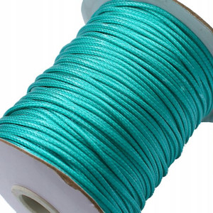 Sznurek Jubilerski Powlekany Snake 2mm 2m Seledyn