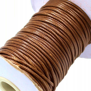 Sznurek Jubilerski Powlekany Snake 2mm 2m Brązowy