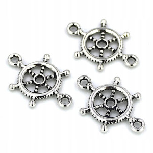 Łącznik do bransoletek KOTWICA 22x15mm 3szt metal