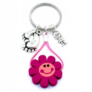 Brelok Do Kluczy Baza Breloka Kwiat Zawieszki Gift