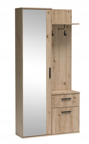 Garderoba zestaw do przedpokoju LUX dąb artisan