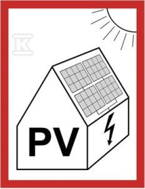 Tablica samoprzylepna 74x105 "PV" NI3-PV