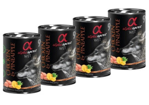 Alpha Spirit Adult All Breed Chicken & Pineapple 4x400g - mokra karma dla d