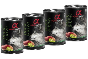 Alpha Spirit Adult All Breed Duck & Kiwi 4x400g - mokra karma dla dorosłych