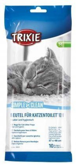 Trixie Simple'n'Clean Worki foliowe do kuwety rozmiar M 10 szt