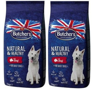 Butcher's Natural&Healthy Wołowina 2x3kg - sucha karma dla psa z wołowiną 2