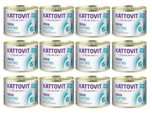 Kattovit gastro Kaczka Dieta Dla Kotów 12 x 185g - mokra karma dla kotów z