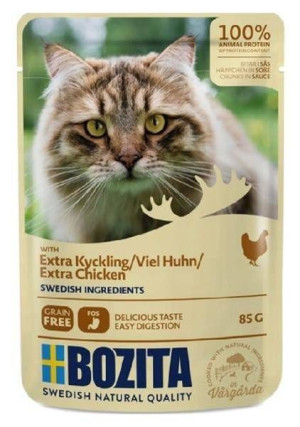 Bozita saszetka - kawałeczki w sosie z Kurczakiem dla kotów dorosłych 12 x