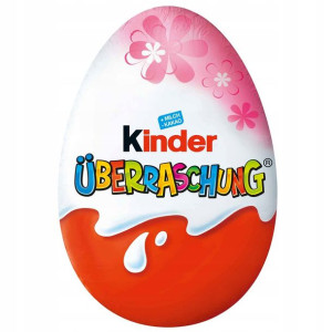 Różowe Kinder Jajko Niespodzianka 20g z Niemiec