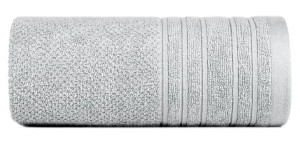 Ręcznik kąpielowy z chłonnej tkaniny 30X50cm srebrny 500GSM