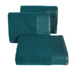 Ręcznik bawełniany frotte miękki 30X50cm turkusowy 500GSM