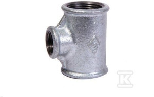 Trójnik redukcyjny nakrętny 3/4X1/2X1/2" ocynk B1, NR25, NR 130R