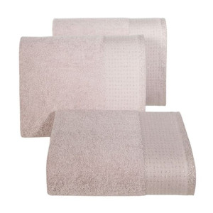 Ręcznik bawełniany frotte miękki 30X50cm pudrowy 500GSM