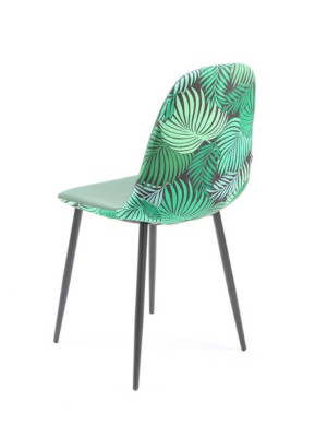 Krzesło Fiore Floral velvet zielone