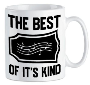Kubek ceramiczny 300ml Muzyczny Nuty Rock Roll