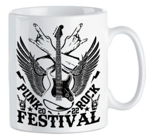 Kubek ceramiczny 300ml Muzyczny PUNK ROCK