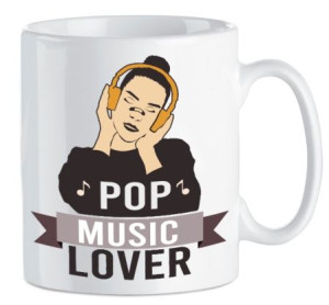 Kubek ceramiczny 300ml Muzyczny MUSIC POP LOVER