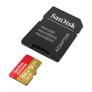 SanDisk Extreme microSDXC-Karta pamięci 64 GB A2 V30 UHS-I U3 170/80 MB/s