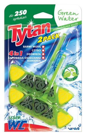Czterofunkcyjna zawieszka barwiąca wodę Tytan Green Water 2x40g 7.99 zł