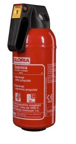 Gaśnica proszkowa PD 2 GM 2kg ABC Gloria