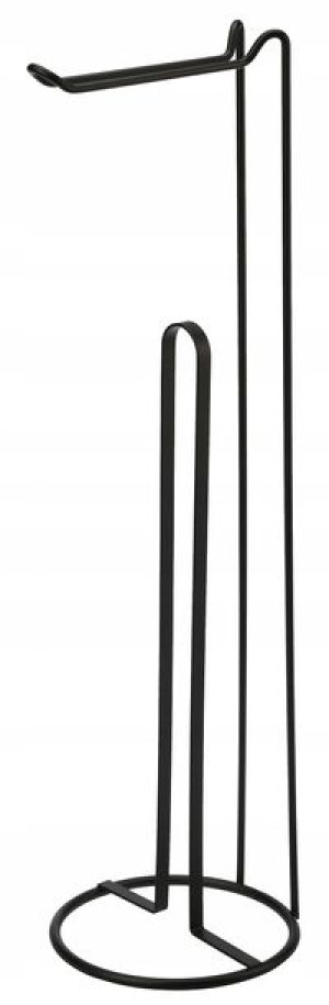 Stojak Na Papier Toaletowy 5 Rolek 54 Cm Czarny