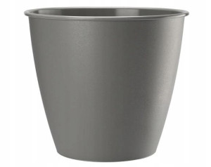 Doniczka plastikowa AZALIA 17 cm szara
