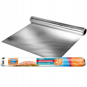 Folia aluminiowa do żywności 20 m x 29 cm rolka