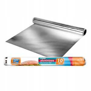 Folia aluminiowa do żywności 10 m x 29 cm rolka