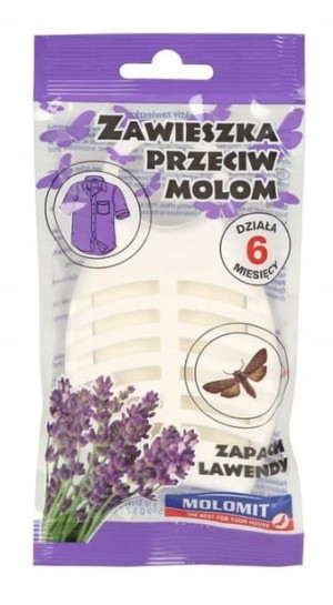 Zawieszka Przeciw Molom Działa 6 Miesięcy Lawenda