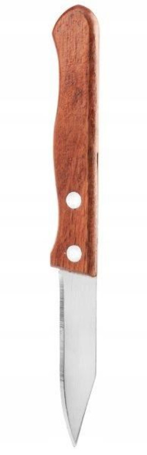 Nóż nożyk kuchenny obierania warzyw DREWNO 6,5 cm