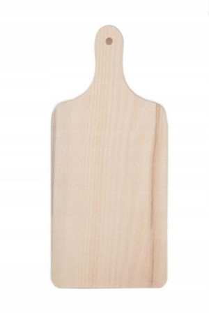 Deska do krojenia drewno z rękojeścią mała 26x11,5