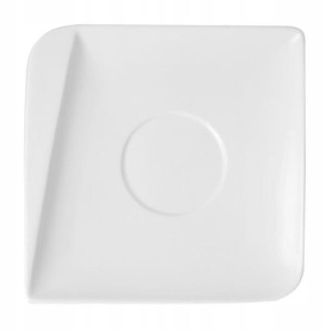 Talerzyk spodek pod filiżankę biały QUATRE 15 cm