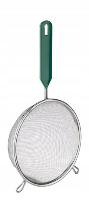 Sitko nierdzewne z rączką 20 cm PRACTICO zielony