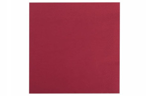 Serwetki papierowe 33x33 cm 20 sztuk bordowe