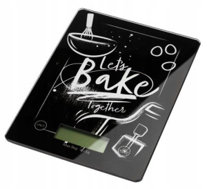 Waga kuchenna elektroniczna szklana SCANDI 5 kg