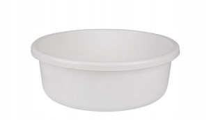 Miska okrągła kuchenna łazienkowa 6,2 l 31cm biała