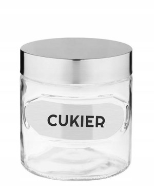 Pojemnik spożywczy słoik szkło OZZY CUKIER 830 ml