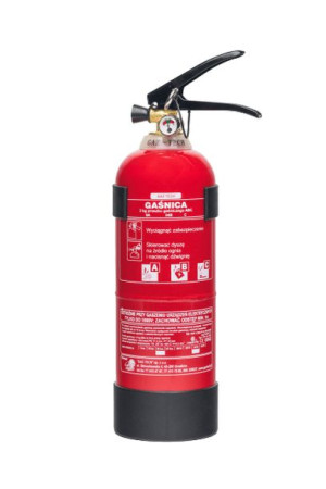 Gaśnica proszkowa 2 kg z wieszakiem Gaz Tech do 245kV