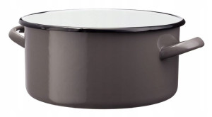 Rondel emaliowany garnek GUSTO 24 cm 5,0 l szary