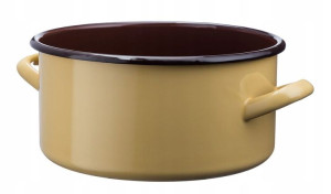 Rondel emaliowany garnek GUSTO 22 cm 4,0 l żółty