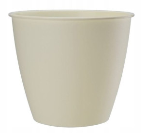 Doniczka plastikowa AZALIA 17 cm kremowa ecru