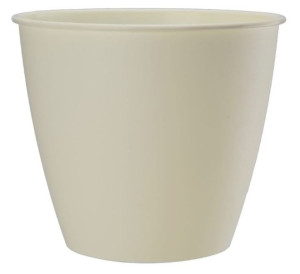 Doniczka plastikowa AZALIA 19 cm kremowa ecru
