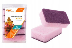 Gąbki zmywaki kuchenne do naczyń ETNA 5 szt.