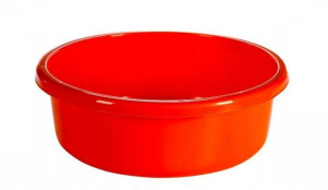 Miska okrągła łazienkowa Classic 9 l 36cm czerwona