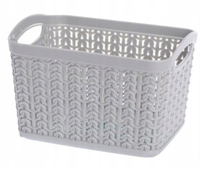 Koszyk prostokątny organizer WILLOW 1,5 l szary
