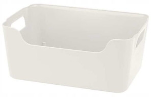 Organizer pojemnik pudełko 35x26x14 cm kremowy 11L
