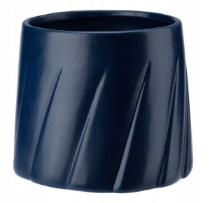 Osłonka doniczka ceramiczna 17cm GABRIEL granatowy